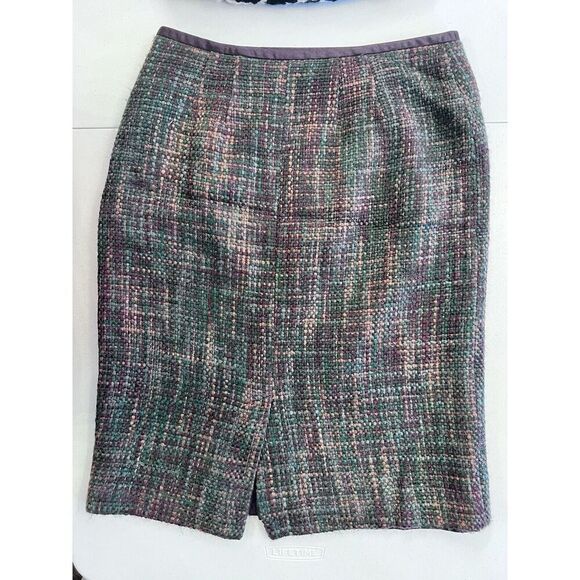 Apostrophe Wool Plaid Skirt Size 8 Wool Blend - Good Condition Vintage - Picture 5 of 7